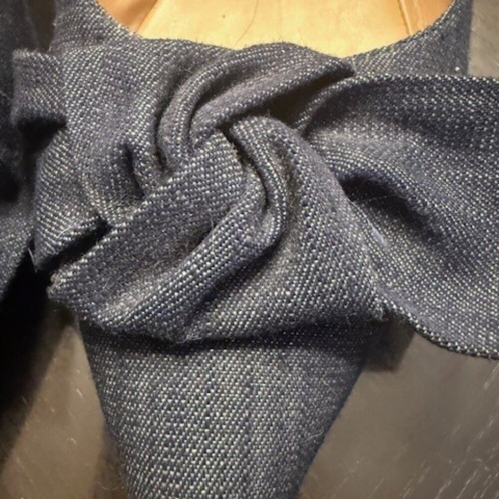 Franco Sarto Denim Flats with bow - Picture 2 of 5